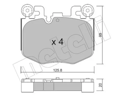 KLOCKI HAM PRZOD Metelli 2214230