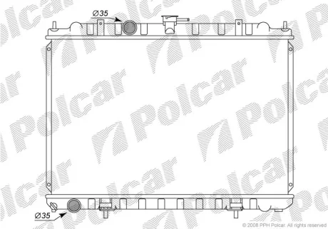 Радіатори охолодження | X-TRAIL I (T30), 01. Polcar 2746084K