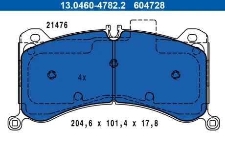 KLOCKI HAM PRZOD ATE 13046047282