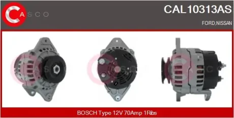 ALTERNATOR 12V 70A Z KOLEM BOSCH CASCO CAL10313AS