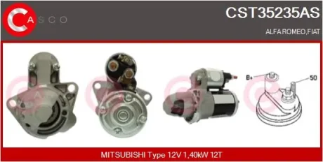 ROZRUSZNIK 12V 1.4KW CASCO CST35235AS