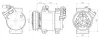 AVA MITSUBISHI Компресор конд. L200 / TRITON 05-, PAJERO SPORT II 08- AVA COOLING MTAK295 (фото 1)