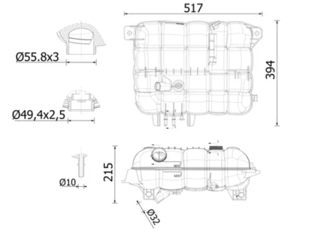 Автозапчасть MAHLE / KNECHT CRT251000S