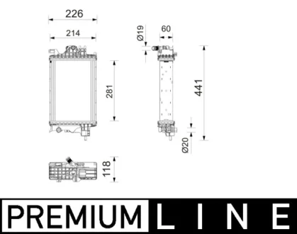 Автозапчасть MAHLE / KNECHT CR2804000P