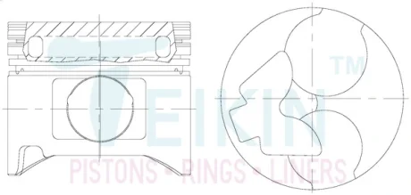 Поршни (к-кт на мотор) Toyota 1KZ-TE TEIKIN 46671AGSTD