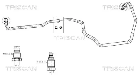 HYUNDAI Гідравлічний шланг ГУР TUCSON 04-, KIA TRISCAN 8516 43007 (фото 1)