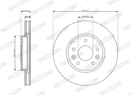 Автозапчасть FERODO DDF3208C