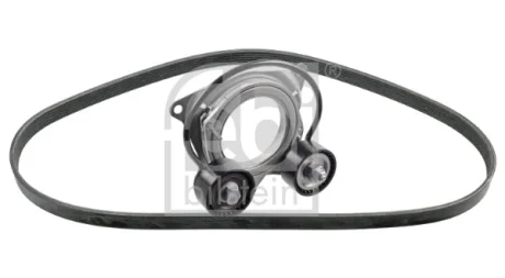 Multi-V-belt set with tensioner fits: BMW 3 (G20, G80, G28), 3 (G21), 3 (G21, G81), 4 (G22, G82), 4 (G23, G83), 4 GRAN COUPE (G26), 5 (G30, F90), 5 (G31), 6 GRAN TURISMO (G32) 2.0-3.0H 08.18- FEBI BILSTEIN 187741