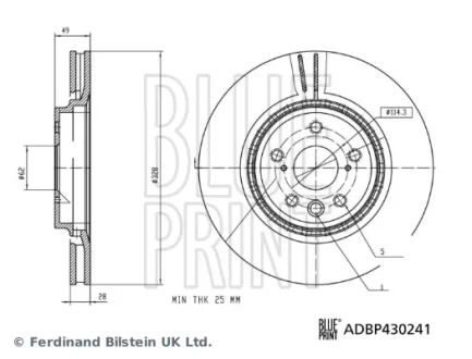 Автозапчасть BLUE PRINT ADBP430241