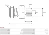 BENDIKS ROZRUSZNIKA BRAND NEW STARTER MOTOR DRIVE AS-PL SD3184P (фото 4)