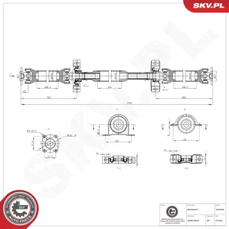 Propshaft SKV GERMANY 76SKV095 (фото 1)