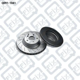 ДИСК ТОРМОЗНОЙ ПЕРЕДНИЙ ПЕРФОРИРОВАННЫЙ Q-fix Q091-1041