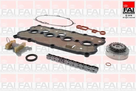 ZESTAW ŁAŃCUCHA ROZRZĄDU VW 2,0 FSI Z KOŁEM ZMIENNYCH FAZ FAI TCK125VVT