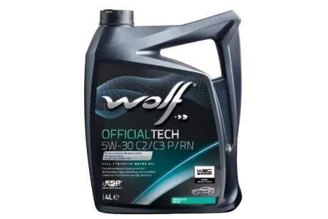 Фото officialtech 5w-30 c2/c3 p/rn 4lx4 - new Wolf 1052549 OFFICIALTECH 5W-30 C2/C3 P/RN 4Lx4 - NEW Wolf 1052549