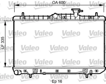Радіатор, охолодження двигуна Valeo 734253