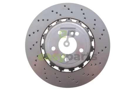 Диск гальмівний (задній) BMW M3 (F30/F80)/M4 (F82/F83) 14-20 (370x24) (R) (з покрит.) (вентил.) (з отворами) SHW PERFORMANCE BRR44812