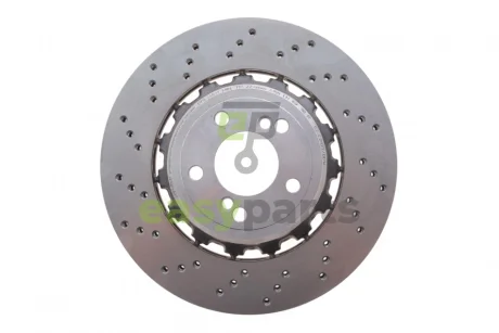 Диск гальмівний (задній) BMW M3 (F30/F80)/M4 (F82/F83) 14-20 (370x24) (L) (з покрит.) (вентил.) (з отворами) SHW PERFORMANCE BRL44811