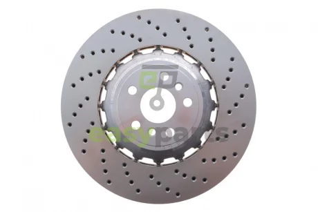 Диск гальмівний (задній) BMW 5 (G30/F90) 4.4 M (S63) 17- (380x28) (R) (з покрит.) (вентил.) (з отворами) SHW PERFORMANCE BRR42504