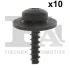 Гвинт саморізний (к-кт 10шт) Ford Transit Connect 15- Fischer Automotive One (FA1) 13-70003.10 (фото 1)