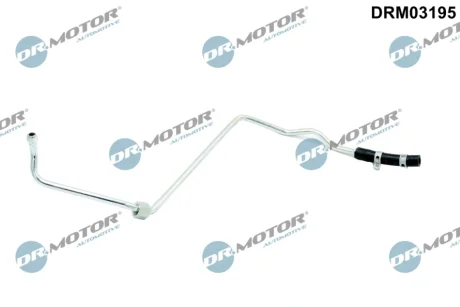 Трубка турбокомпрессора ДВЗ (чорний метал) DR MOTOR DRM03195