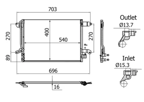 Фото автозапчасть MAHLE / KNECHT AC864001S Автозапчасть MAHLE / KNECHT AC864001S
