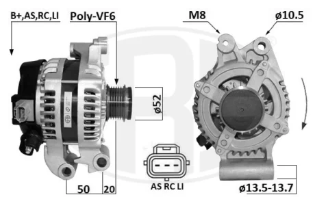 Фото alternator szt ERA 209693A ALTERNATOR SZT ERA 209693A