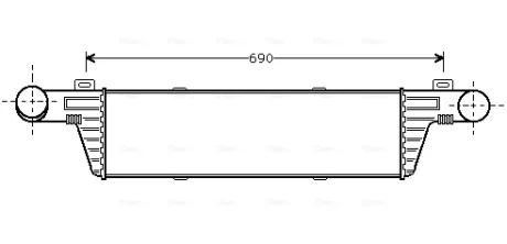Фото интеркулер MB E-Class W210 (98-) AVA AVA COOLING MSA4224 Интеркулер MB E-Class W210 (98-) AVA AVA COOLING MSA4224