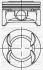 YENMAK Поршень с кольцами і пальцем (размер отв. 79.5 / +0.5) OPEL ASTRA J 1.6 (4цл.) (A16XER ) 31-04231-050