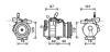 Компрессор кондиционера KIA Rio II (05-) 1.4i, 1.6i AVA AVA COOLING KAK161 (фото 1)