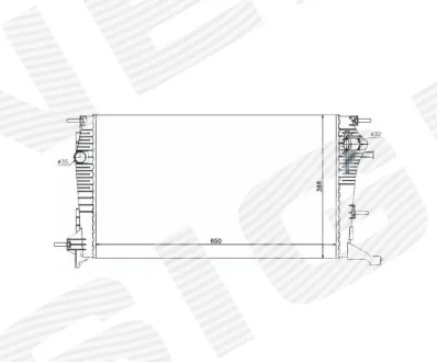 РАДИАТОР, RENAULT FLUENCE, 01.10 - 01.13 Signeda RA637607