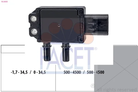 CZUJNIK CISNIENIA SPALIN FACET 103435