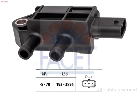 CZUJNIK CISNIENIA SPALIN FACET 103436