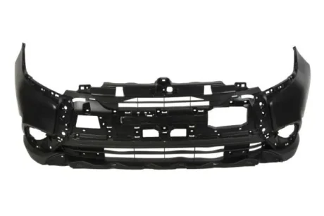 Bumper (front, with rail holes, black) fits: MITSUBISHI OUTLANDER III 09.18-12.22 BLIC 5510003754903P