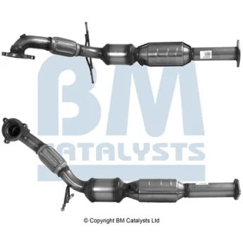 Каталізатор EURO 3 VOLVO S60 I, S80 I, V70 II 2.0/2.3/2.4 11.99-04.10 BM CATALYSTS BM90808H