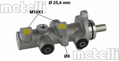 Циліндр гальмівний головний Metelli 05-0789 (фото 1)