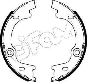 KIA Комплект барабанних колодок CARENS III Мінівен (UN) 1.6 CRDi 128 10-13 CIFAM 153-505