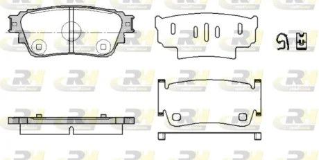 Гальмівні колодки дискові ROADHOUSE 21861.00