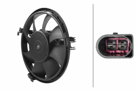 Wentylator chłodnicy AUDI HELLA 8EW366420101