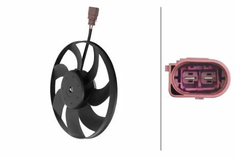 Wentylator chłodnicy AUDI HELLA 8EW366420111