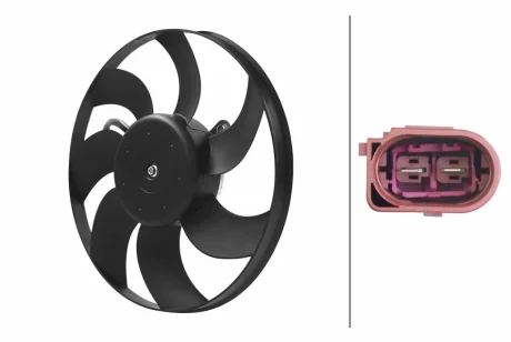 Wentylator chłodnicy AUDI HELLA 8EW366420121