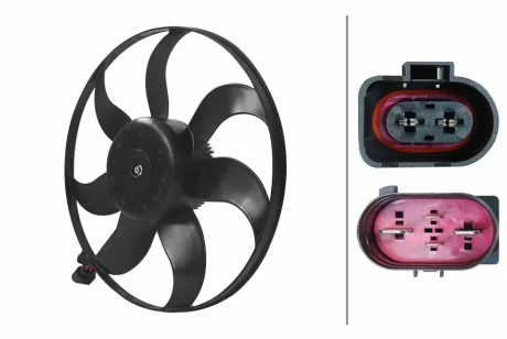 Wentylator chłodnicy AUDI HELLA 8EW366420131