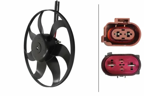 Wentylator chłodnicy AUDI HELLA 8EW366420141