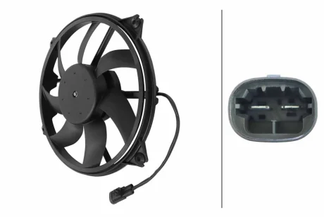 Wentylator chłodnicy PEUGEOT HELLA 8EW366420201