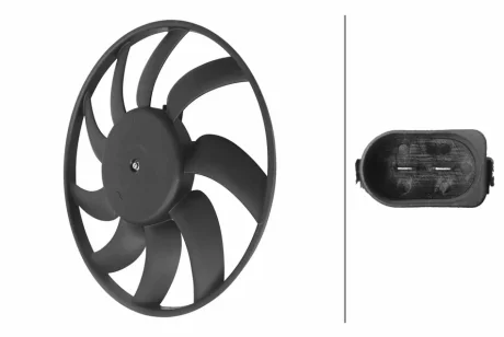 Wentylator chłodnicy AUDI HELLA 8EW366420271