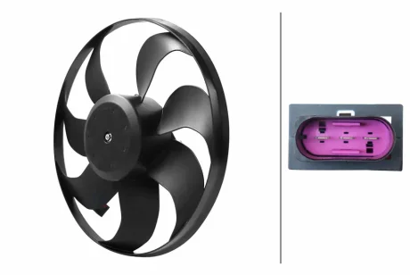 Wentylator chłodnicy AUDI HELLA 8EW366420281