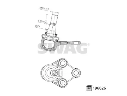 Кульова опора SWAG 33112278