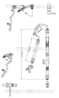 Патрубок TRISCAN 8516 23009