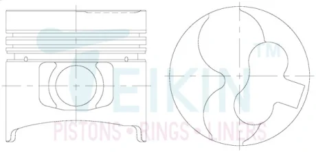 Поршень-комплект TEIKIN 44266A050
