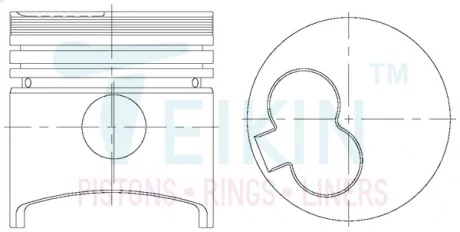 Поршень TEIKIN 42609STD