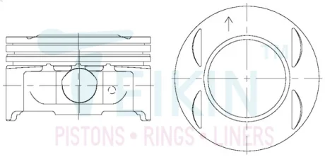 Поршень TEIKIN 42207STD